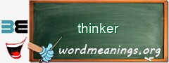 WordMeaning blackboard for thinker